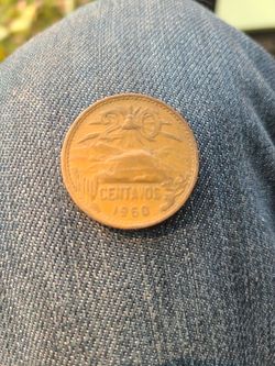 Moneda mexicana antigua. Año 1960