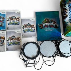 Huge Skylanders Wii Bundle – 8 Games, 4 Portals, Strategy Guide + Case