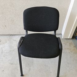 Set of 5 Black Conference Chairs