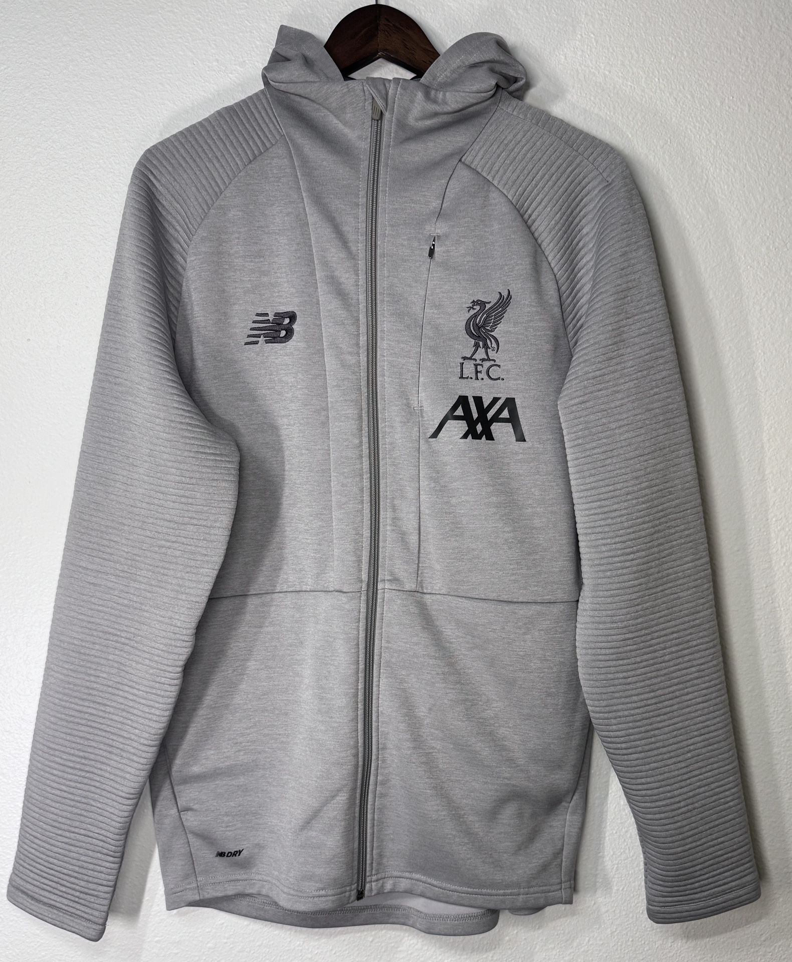 Liverpool FC Football Training Jacket Grey New Balance AXA Track 2019/20 Large