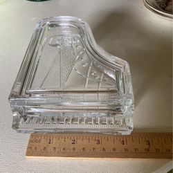 French Crystal Piano With Lid