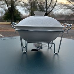 Godinger Ceramic Covered Baker with Stand