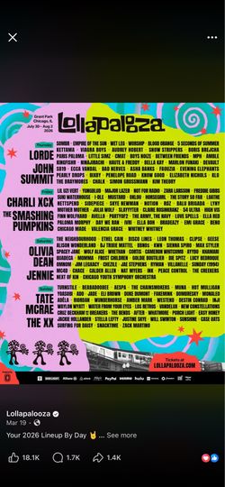 Lollapalooza Tickets