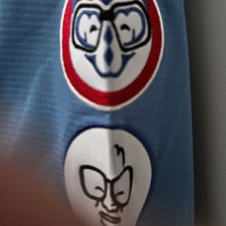 Harry Carey Friday Blue Jersey Chicago Cubs With Hat