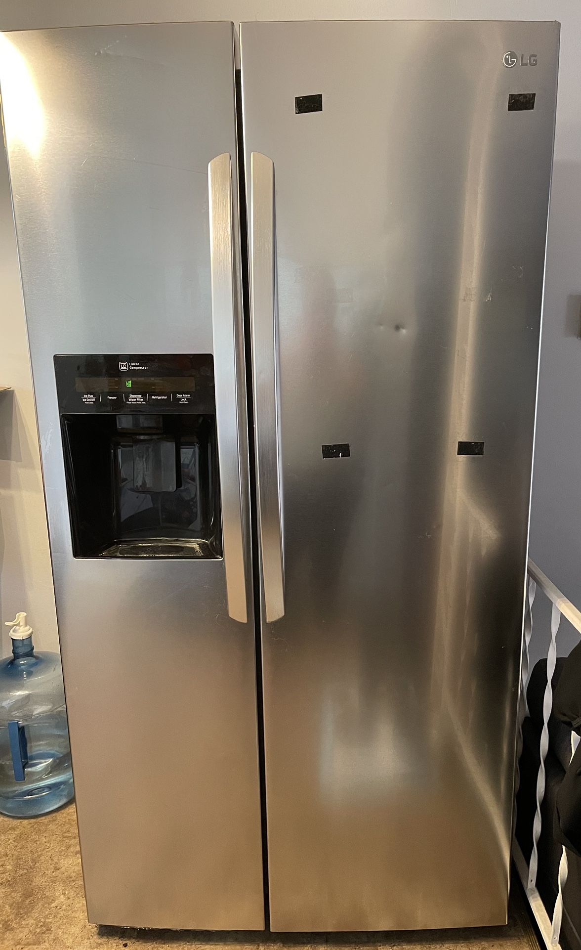 LG Stainless Steel Fridge - $500