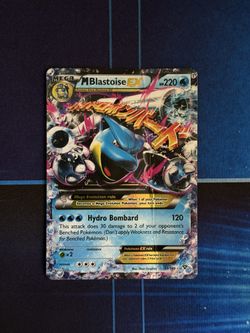 Pokemon TCG M Blastoise EX XY Base Set Holo Card 30/146 Ultra Rare DMG