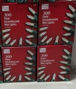 New Christmas White Lights
300 per box total 12,000 lights
4 Boxs
