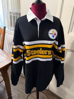 Tommy Hilfiger  Pittsburgh Steelers Long Sleeve Rugby Polo Shirt