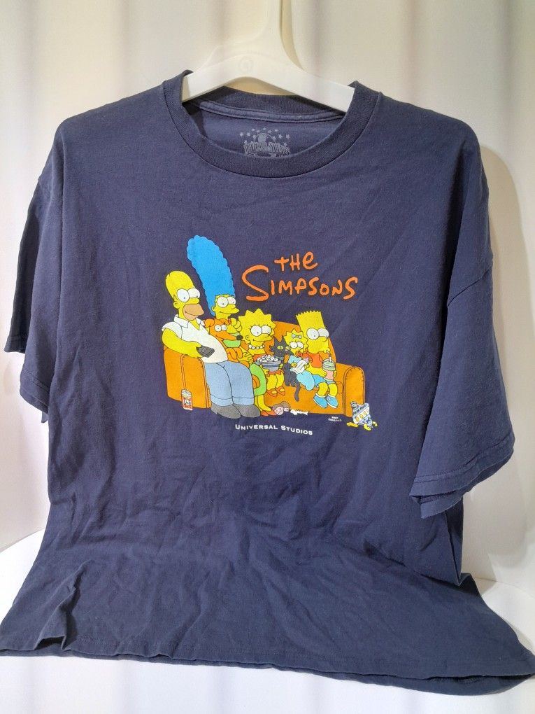 Simpsons Shirt Universal Studios Size XL