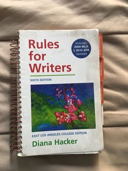Rules for writers Sixth Edition East Los Angeles Edition