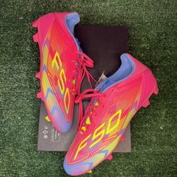 NEW Adidas Adizero F50 League FG MG 'Mystic Victory Pack - Lucid Pink' Men’s Size 9.5 IE1291