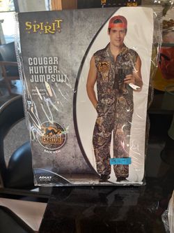 Spirit Cougar Hunter Jumpsuit Adult Costume