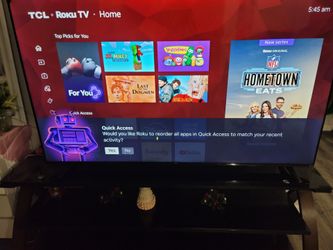 TCL smart roku TV4k 65 inch remote control