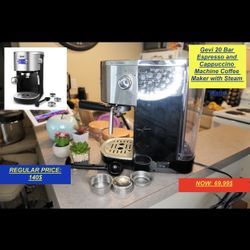 Gevi Espresso Cappuccino Coffee Maker 