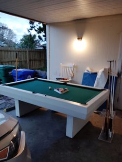 Indoor outdoor pool table
