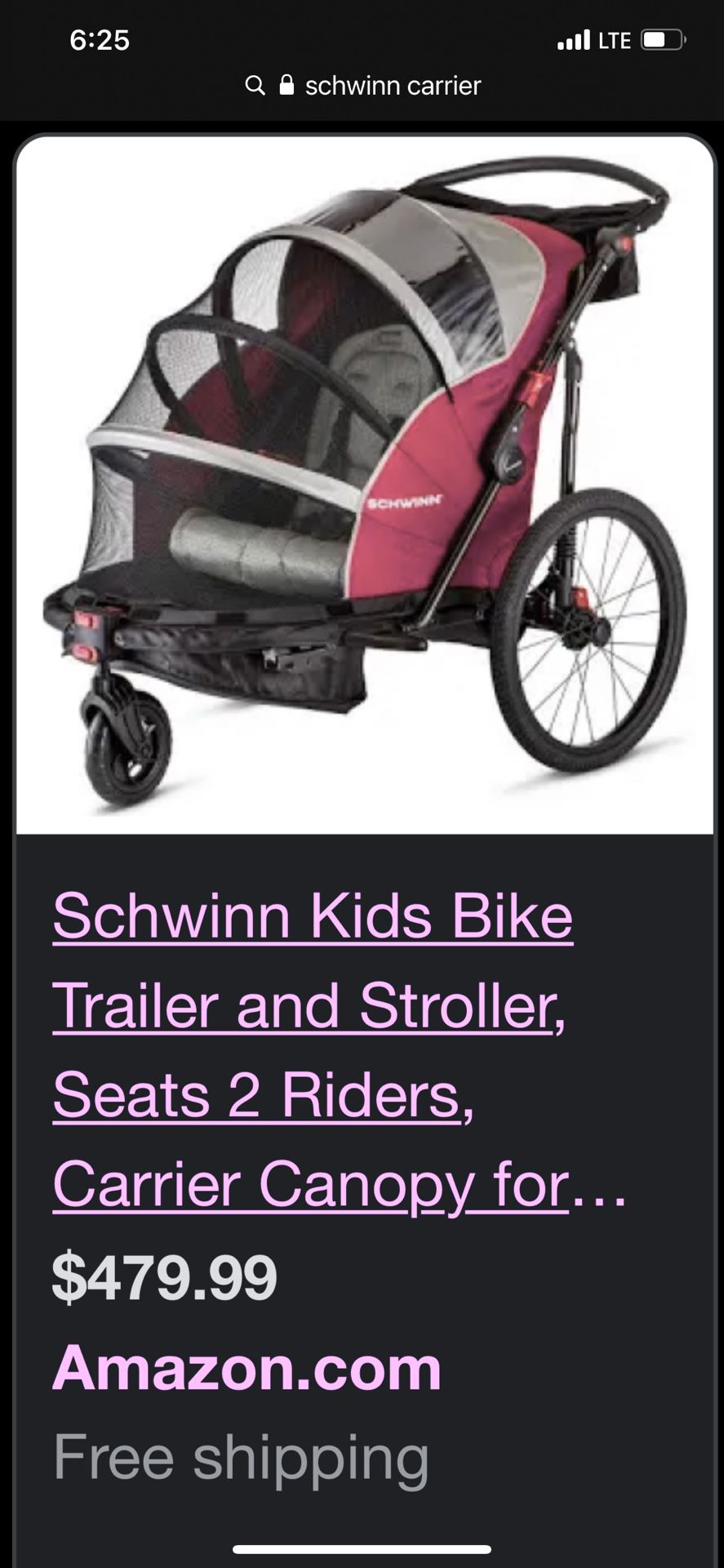 Schwinn Bike Trailer and Stroller