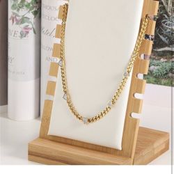 Gold plated stainless Steel necklace 