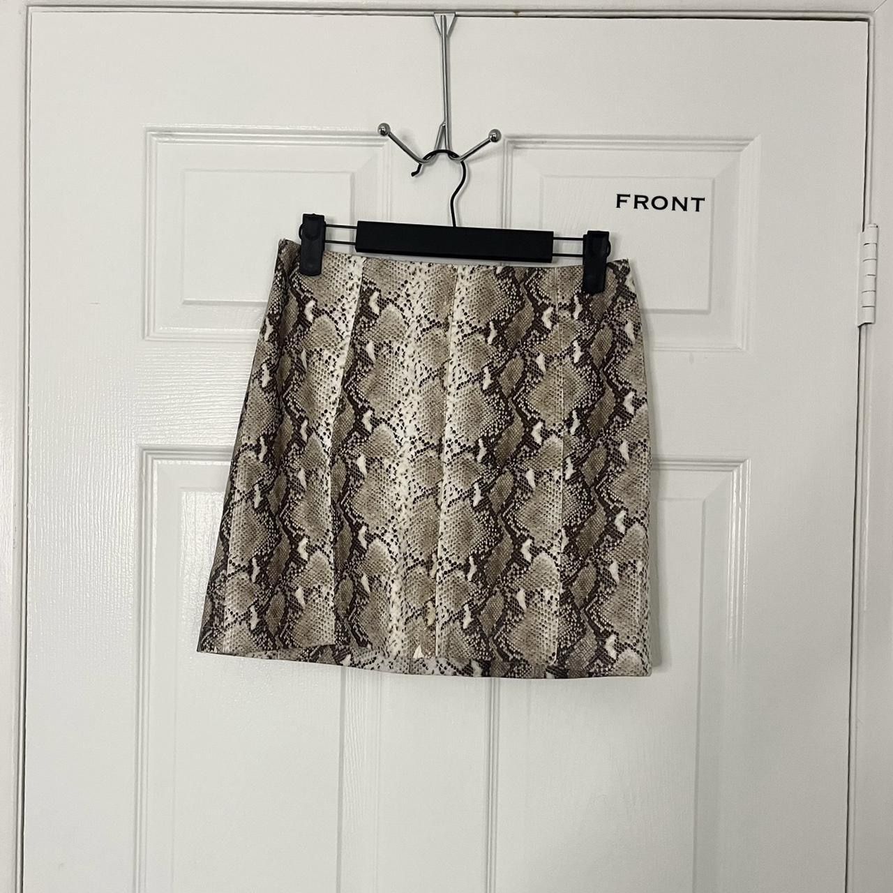 Snake Print Skirt