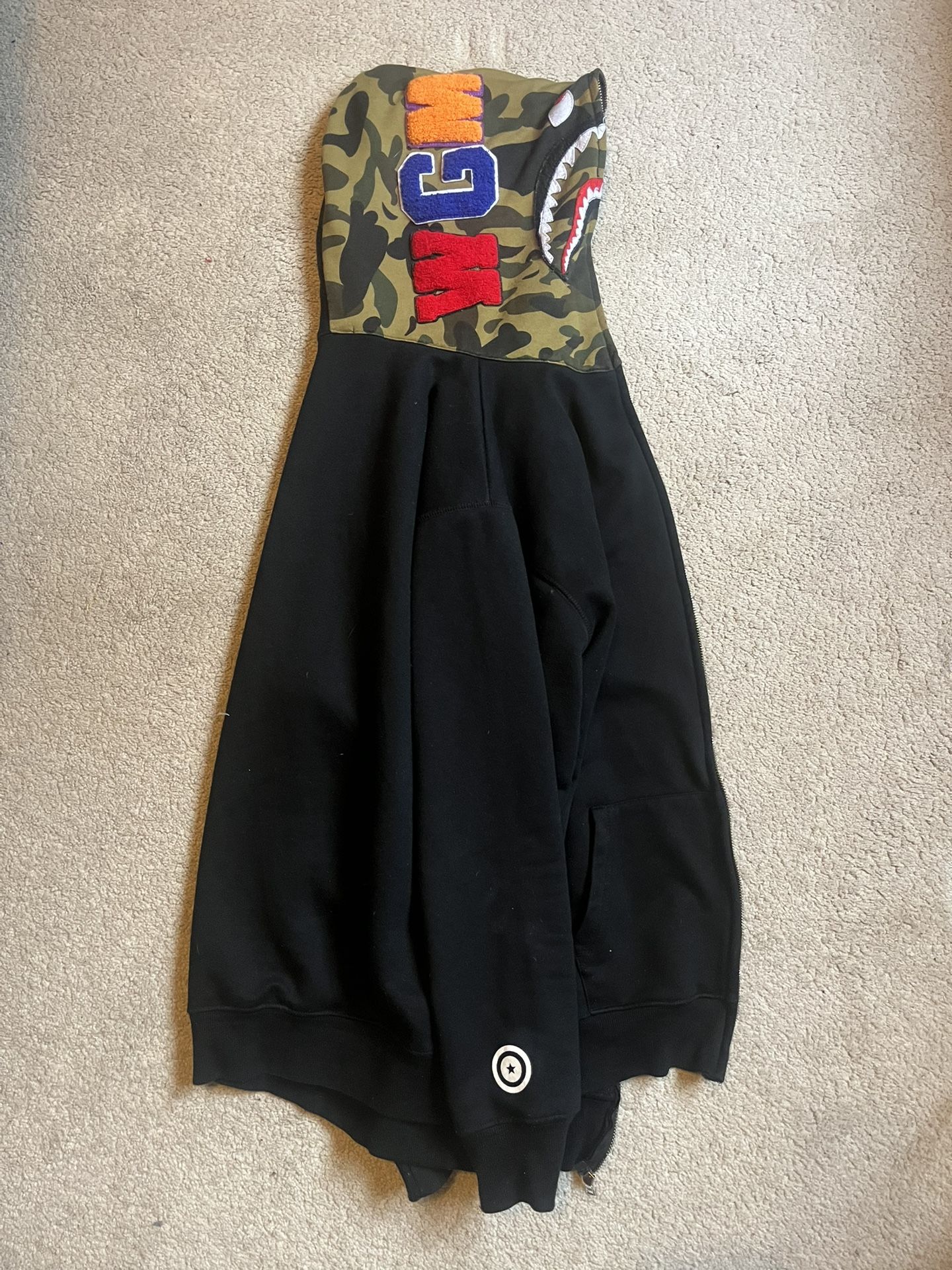 BAPE Shark Pullover Inside Camo Hoodie