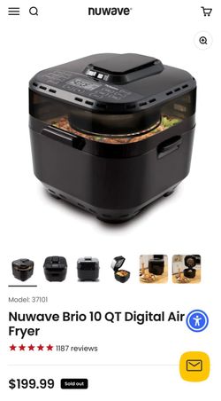Nuwave Brio 10 quart Air Fryer