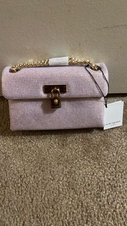 Kurt Geiger Lilac Fabric Mini Brixton Purse