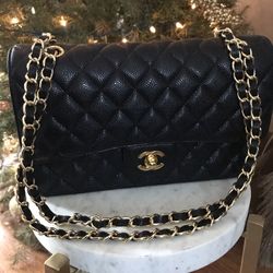 Black Leather Purse