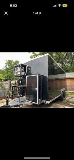 2025 BLACK 8x18 TURN-KEY FOOD TRAILER — NEW