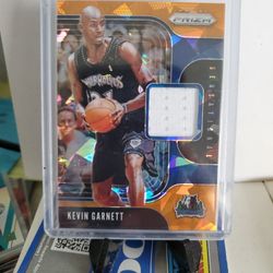 Timberwolves Kevin Garnett Refractor Jersey Card