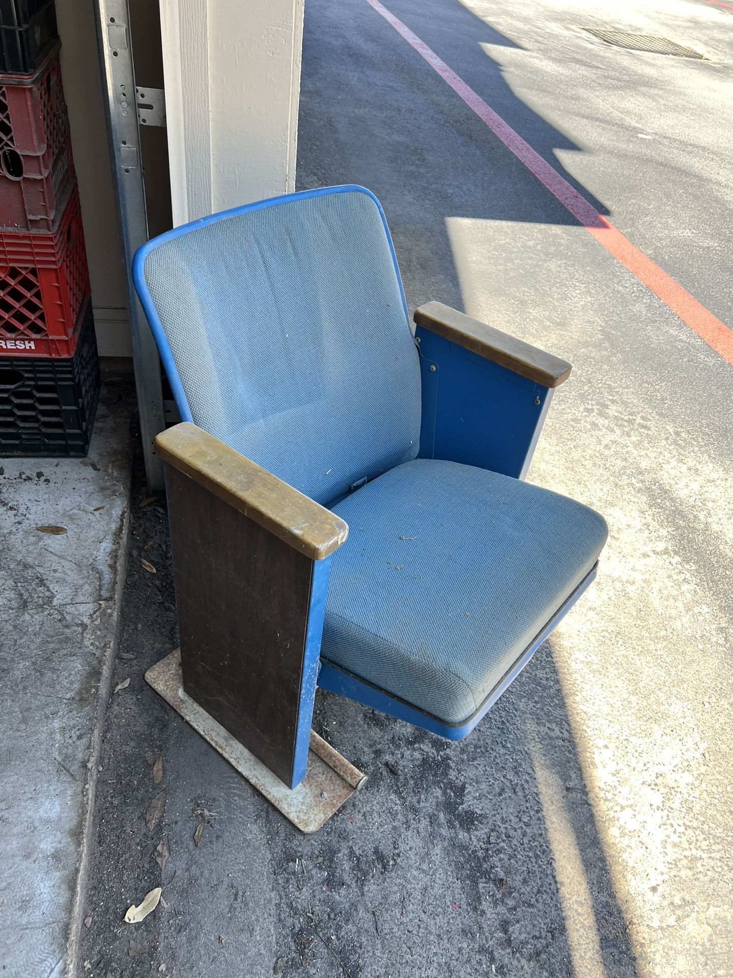 Vintage Single Theater Seat, Movie Theater, Stadium Man Cave
