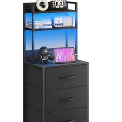 Charging Station Nightstand 