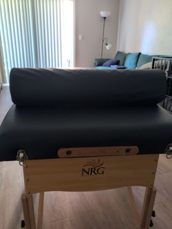 NRG Massage table and bolster