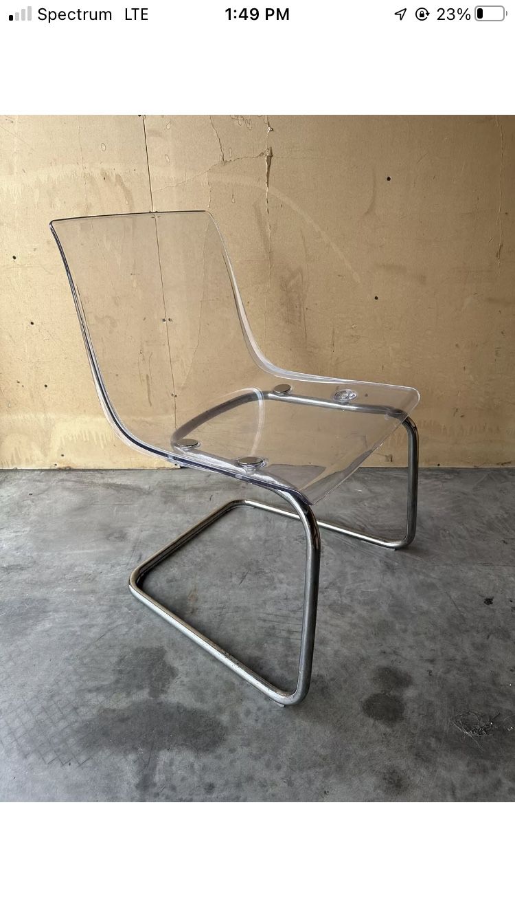 Ikea Clear Tobias Chair - Used