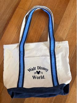 Used Disney World canvas tote bag
