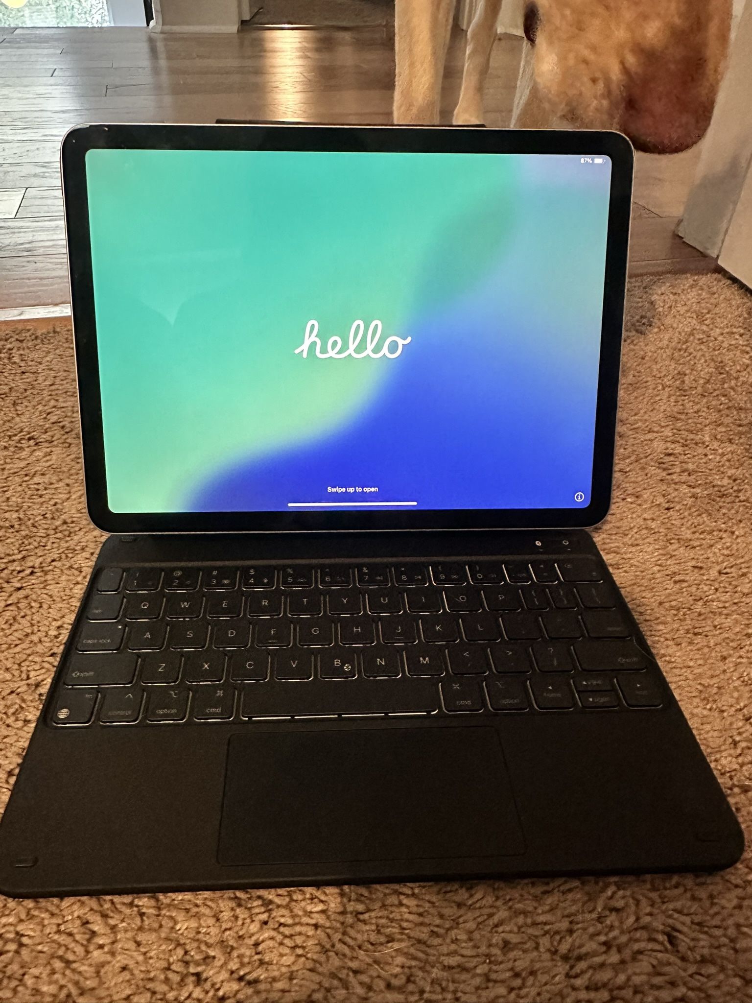 iPad Air 4th Gen with keyboard case 