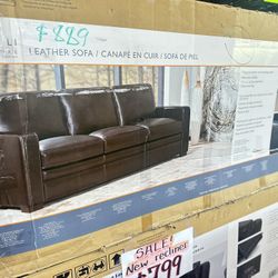 Top Grain Leather Chanton 3 Seater Sofa