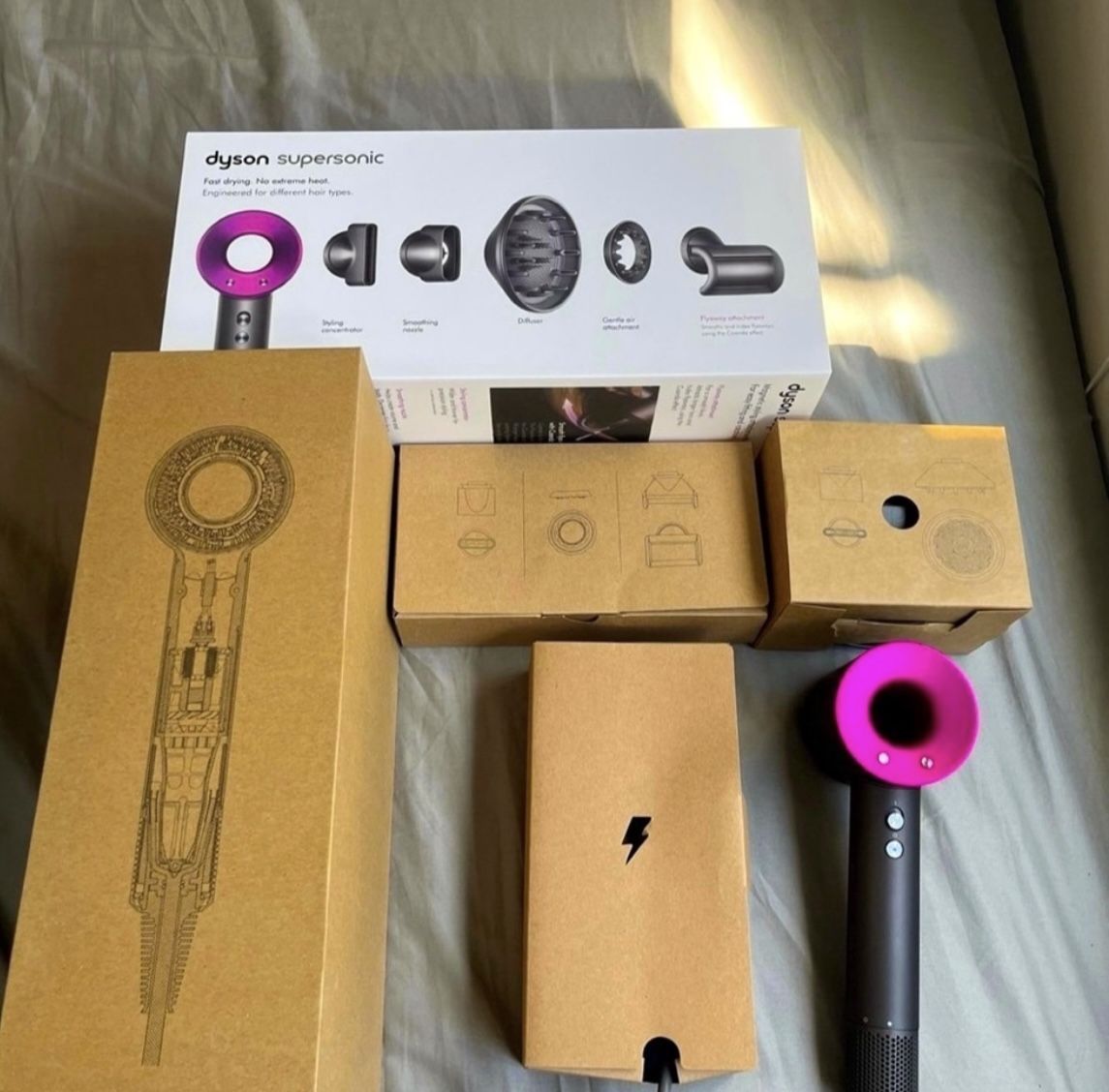 Authentic Brand New Dyson Iron/Fuchsia (willing To Negotiate)
