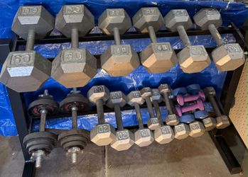 Dumbbell Set with Rack