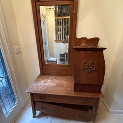 Antique Dresser With Mirror