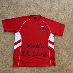 WORLD CUP WALES / National Team FIFA Gareth BALE Short Sleeve SOCCER Jersey Futbol Kit / Men’s XX-Large XXL 2XL / Brand New w/o Tags!! / Red & White 