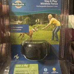 Pet safe stay and play wireless fence, rechargeable receiver, caller
