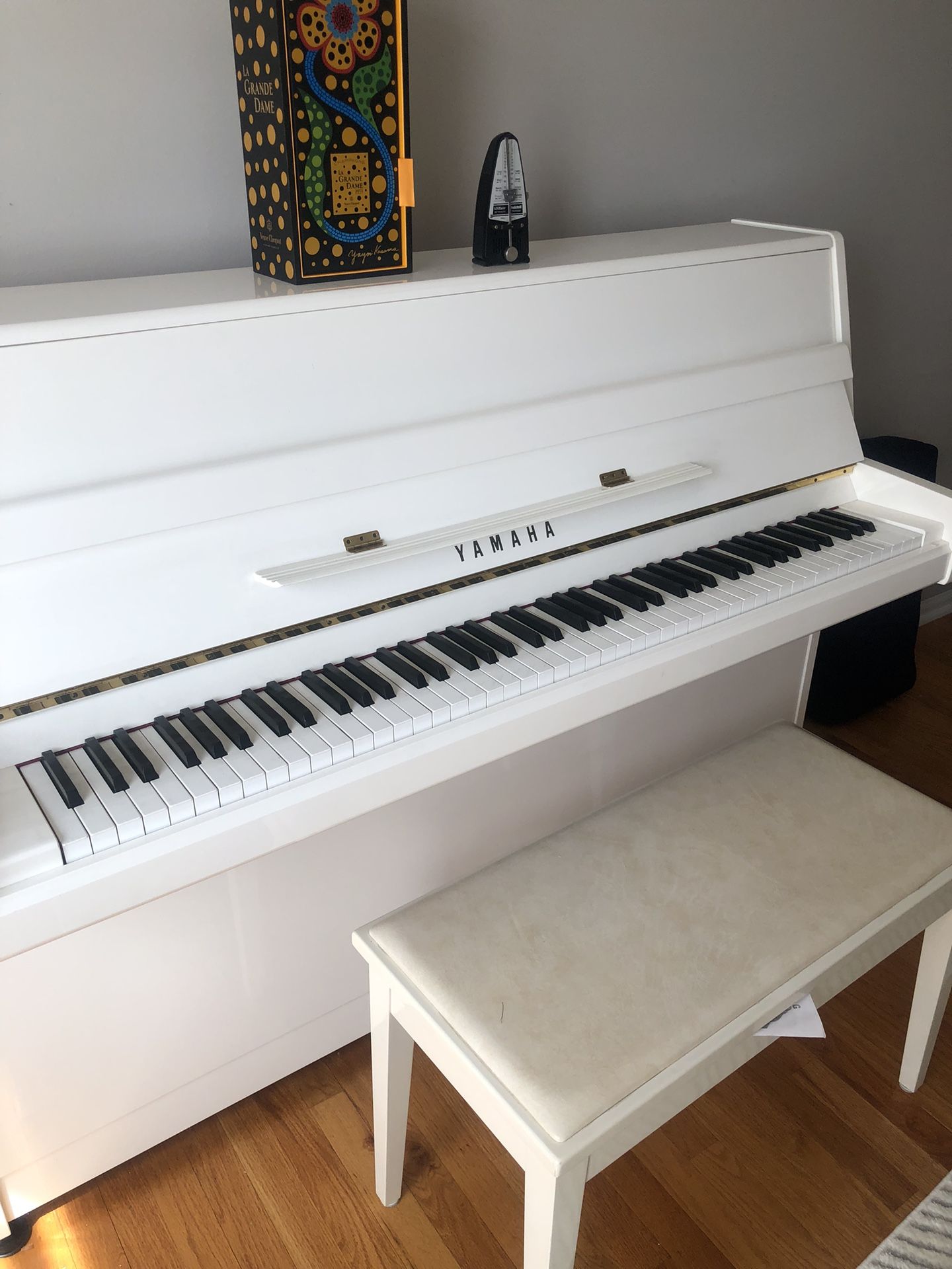 White Yamaha Piano