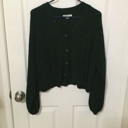 Black Cardigan Top