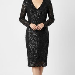 Sequin Black dress Mac Dugal