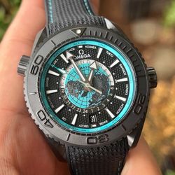 Men's mechanical watch, 8938 movement, 55 hour energy storage, dial diameter 45.5mm, black and white ceramic case