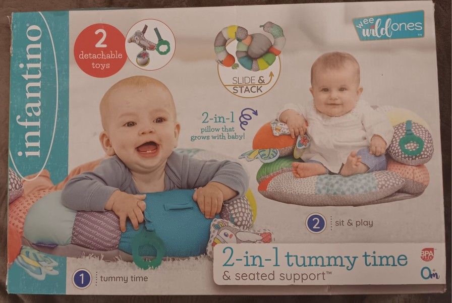 Infantino 2-in-1 Tummy Time & Seated Support