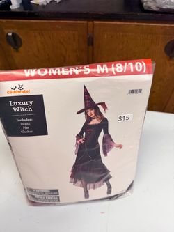 Halloween costume luxury witch women size M 8/10