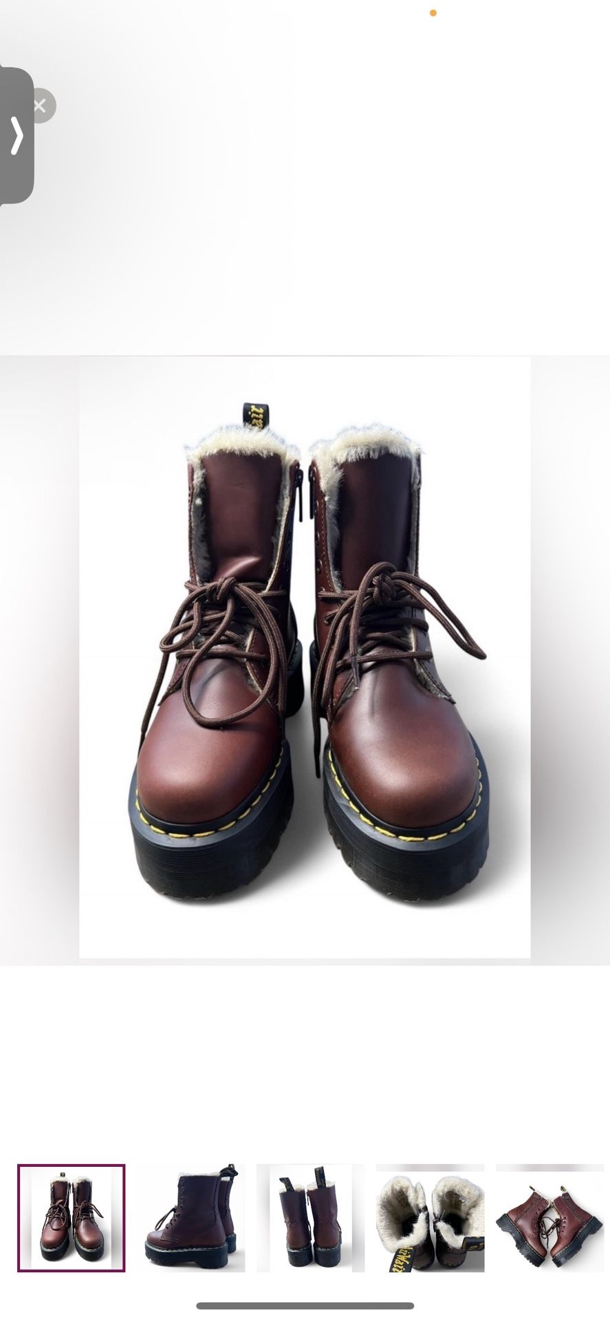 Dr. Martens Brown Jadon Fleece Boots
