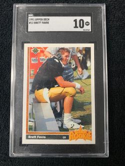 1991 Brett Favre Rookie Card SGC 10