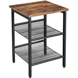 16-16-20” side end table with 2 shelf brand new only $15