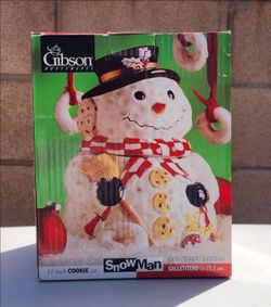 Gibson Snowman 10" Cookie Jar